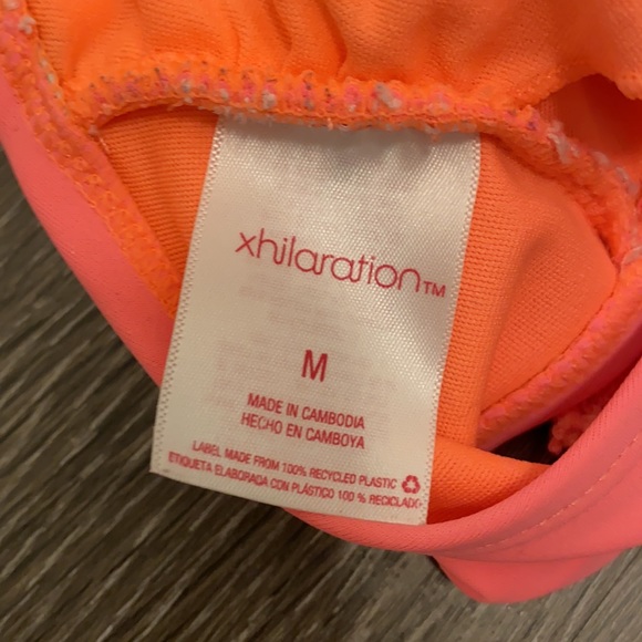 xhilaration Coral Lace Bikini Size Medium - Picture 3 of 4